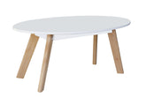 Belgium Oval Coffee Table White